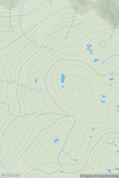 Thumbnail image for Creag Dhubh [Morvern and Kingairloch] showing contour plot for surrounding peak